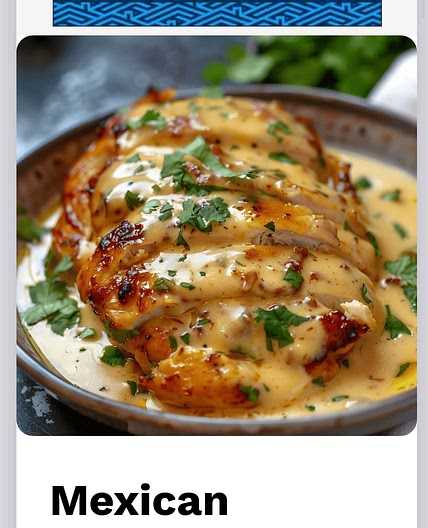 Mexican chicken with Cheese sauce