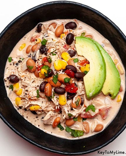 BEST Cream Cheese Chicken Chili Recipe