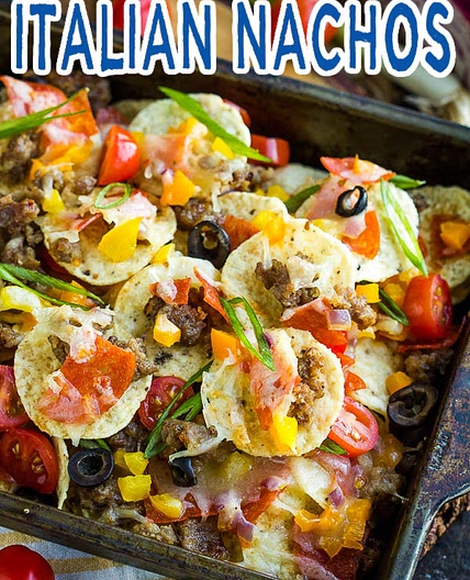 Spicy Italian Nachos