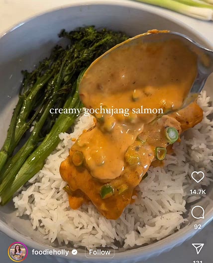 CREAMY GOCHUJANG SALMON