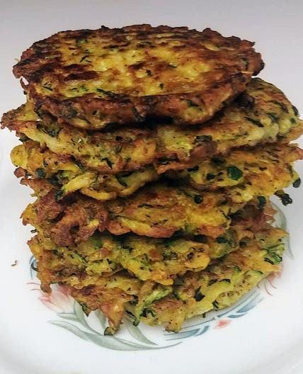 Crispy zucchini  fritters