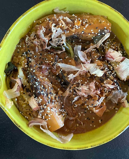 Miso Braised Cabbage