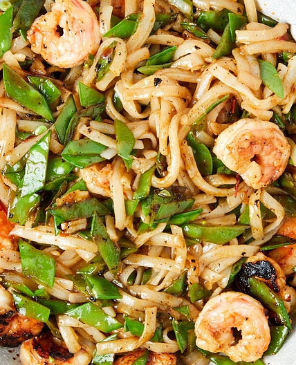 Shrimp & Snow Pea Stir-Fry