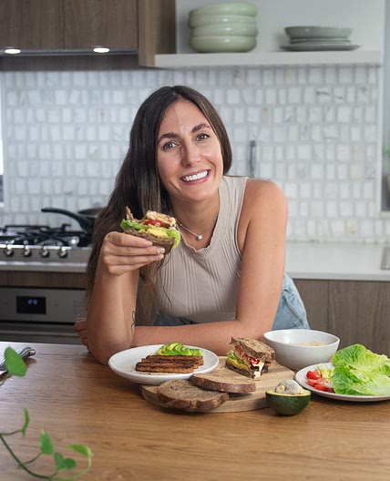 Plant-Based BLT Sandwich with Tempeh Bacon