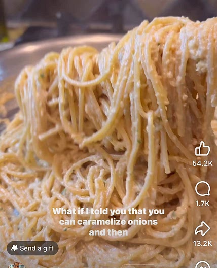 Caramelized Onion Pasta