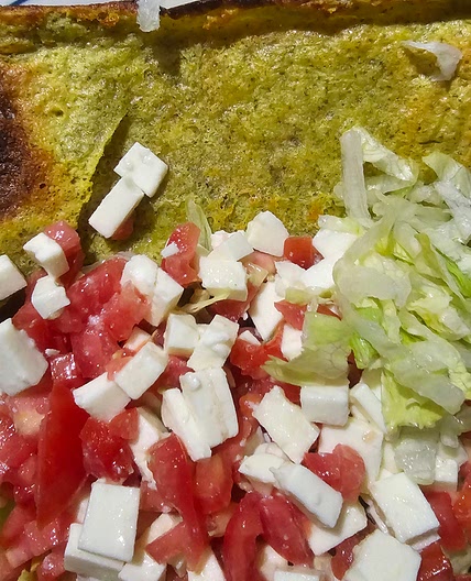 Cottage cheese flat bread