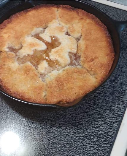 Lazy day fruit cobbler
