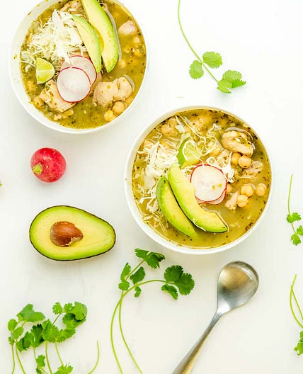 Instant Pot Pozole Verde de Pollo (Chicken Pasole)