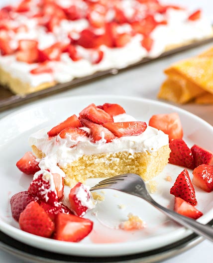 Slab Strawberry Shortcake