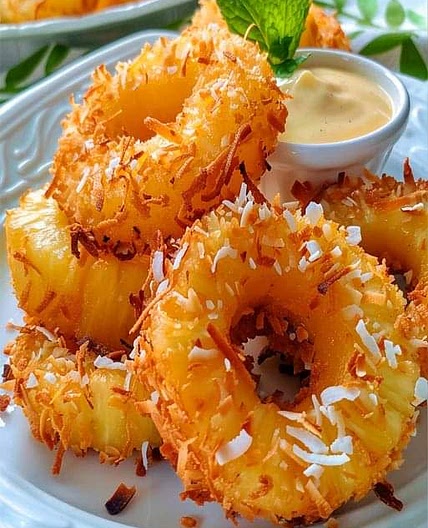 Fried Pineapple Rings