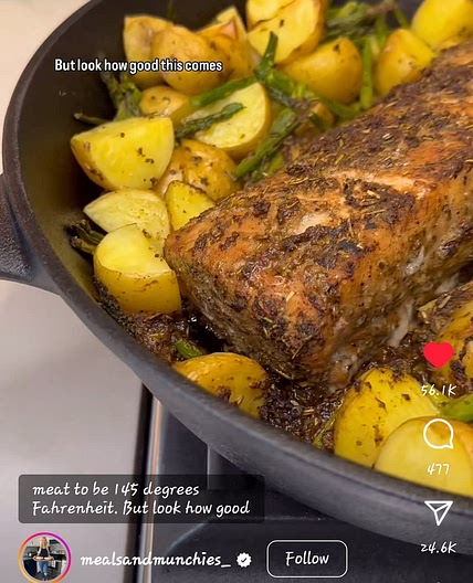 Baked Pork Loin and Veggies