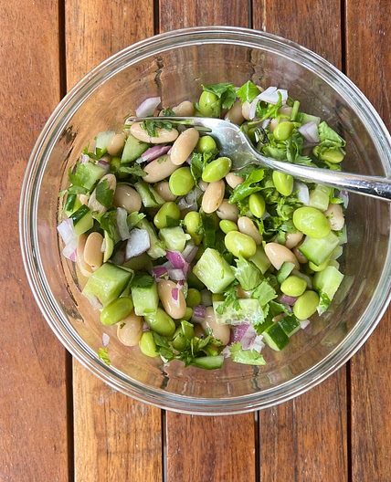 Edamame and White Bean Salad