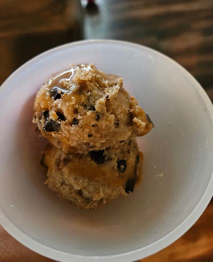 Lower calorie edible cookie dough