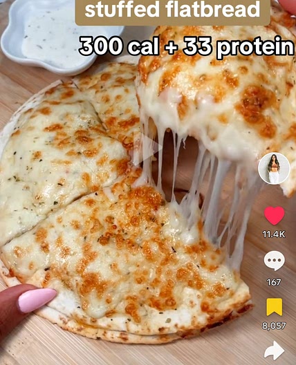 Garlic Parm Stuffed Flatbread