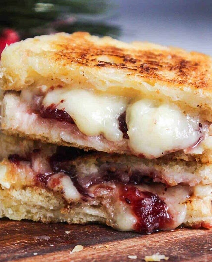 Cranberry Brie Grilled Cheese Sandwich
