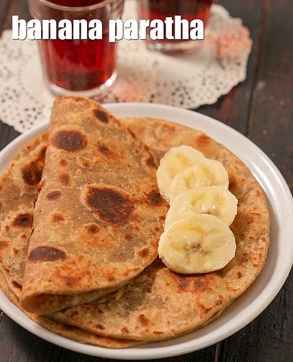 banana paratha recipe | Delhi banana paratha street food | kela roti with jaggery |