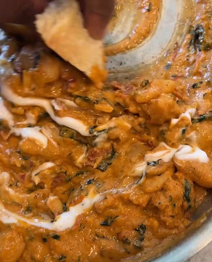 Creamy Harissa Butter Beans