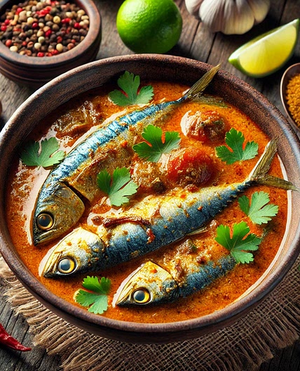 Sri Lankan Style Canned Fish Curry in Coconut Gravy