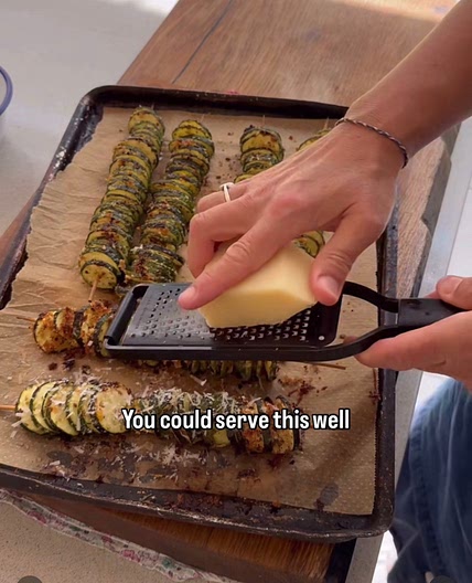 Zucchini skewers 