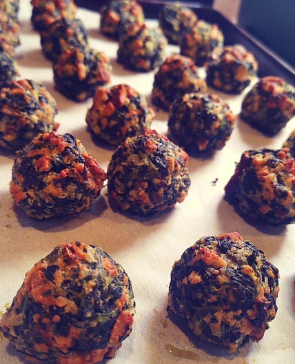 Papa's Parmesan Spinach Balls