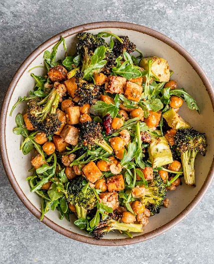 High-Protein Roasted Broccoli Salad