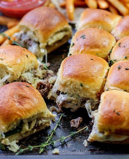 Philly Cheesesteak Sliders