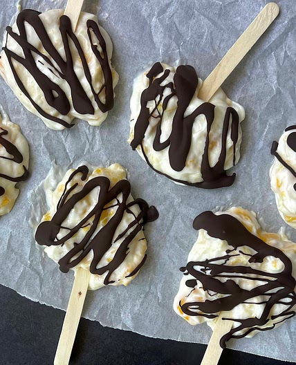 3 ingredient mango popsicles