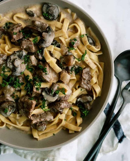 Instant Pot Beef Stroganoff Recipe (Dump and Go)