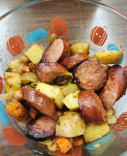 Kielbasa Potato Bake