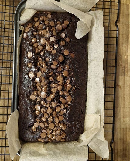 Double chocolate banana bread