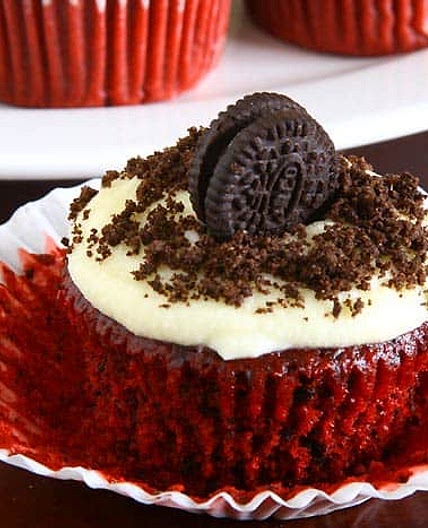 Eggless Red Velvet Cupcakes (One Bowl) Recipe