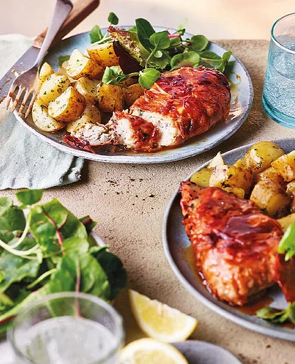 Prosciutto-wrapped Chicken