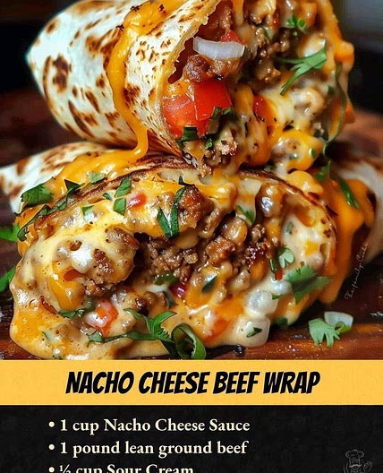 Nacho Cheese Beef Wrap
