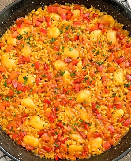 Vegetable paella