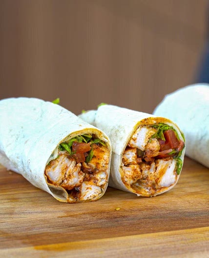 Easy chicken wrap
