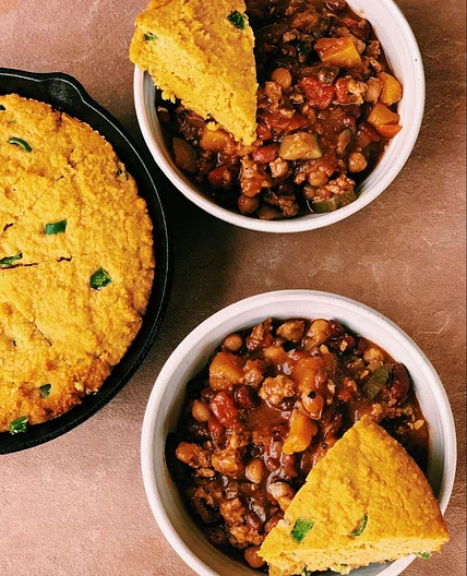 Chili and Cornbread
