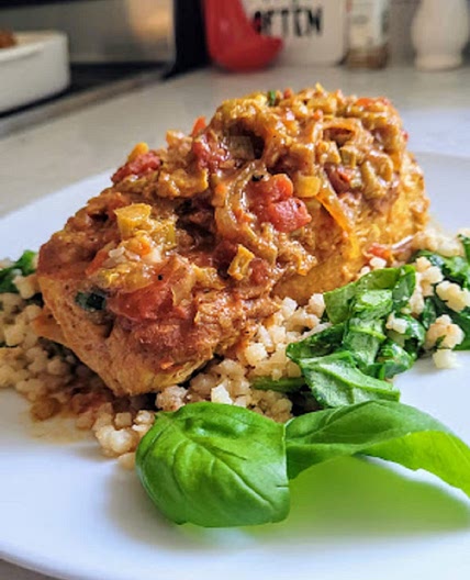 Savory Rhubarb Chicken