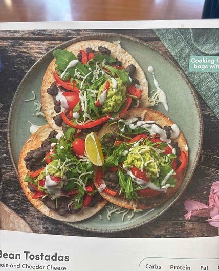 Black bean tostadas