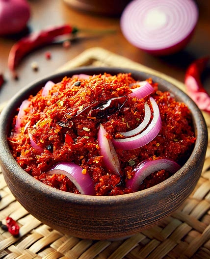 Sri Lankan Lunu Miris Recipe