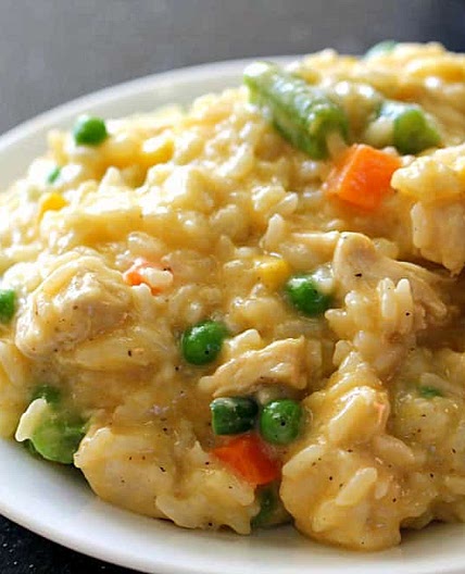 Instant Pot Cheesy Chicken and Rice Recipe