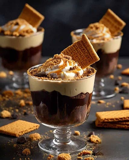D'licious Brownie Fluffernutter Pie