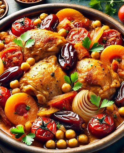Poulet tajine