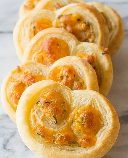 Cheesy Garlic Herb Palmiers
