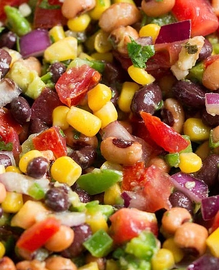 Colorful Party Bean Dip