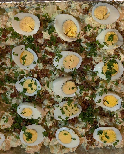 Potato and bacon salad