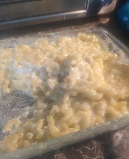 Queso Blanco Baked Macaroni, no flour