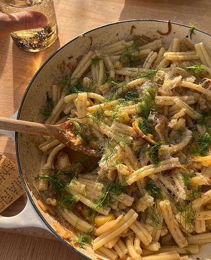 Roasted Fennel and Lemon Pasta