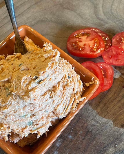 Leftover Salmon Dip