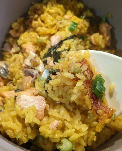 Mom's Rice Cooker Salmon