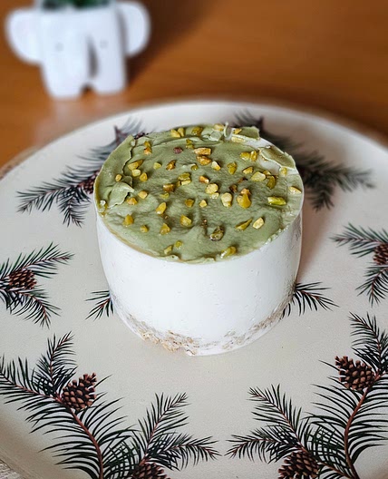 Cheesecake fit al pistacchio